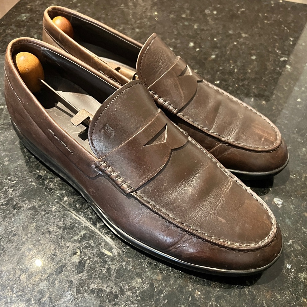 Tod’s | Brown Leather Penny Loafers Men’s 9.5